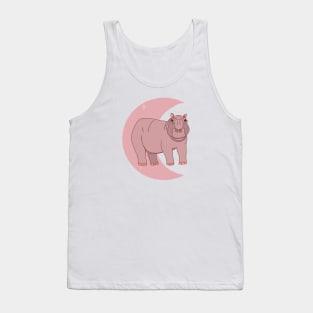 Hippo Crescent - Rose Tank Top